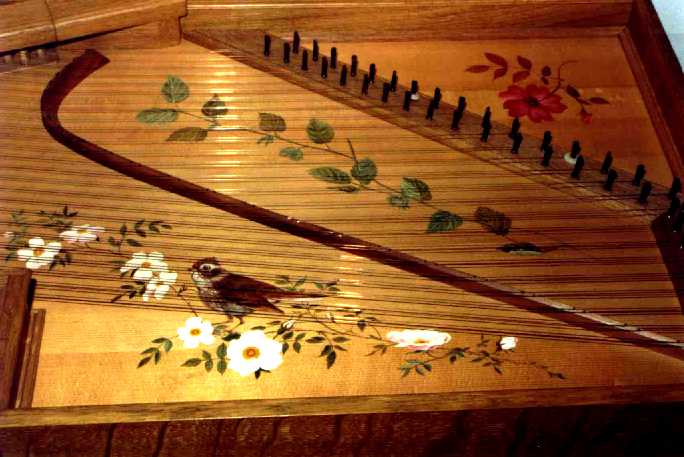 English Virginal (Detail of Soundboard)